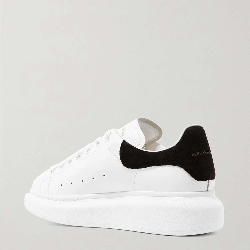 MCQUEEN
Suede-trimmed leather exaggerated-sole sneakers  White Gift Box